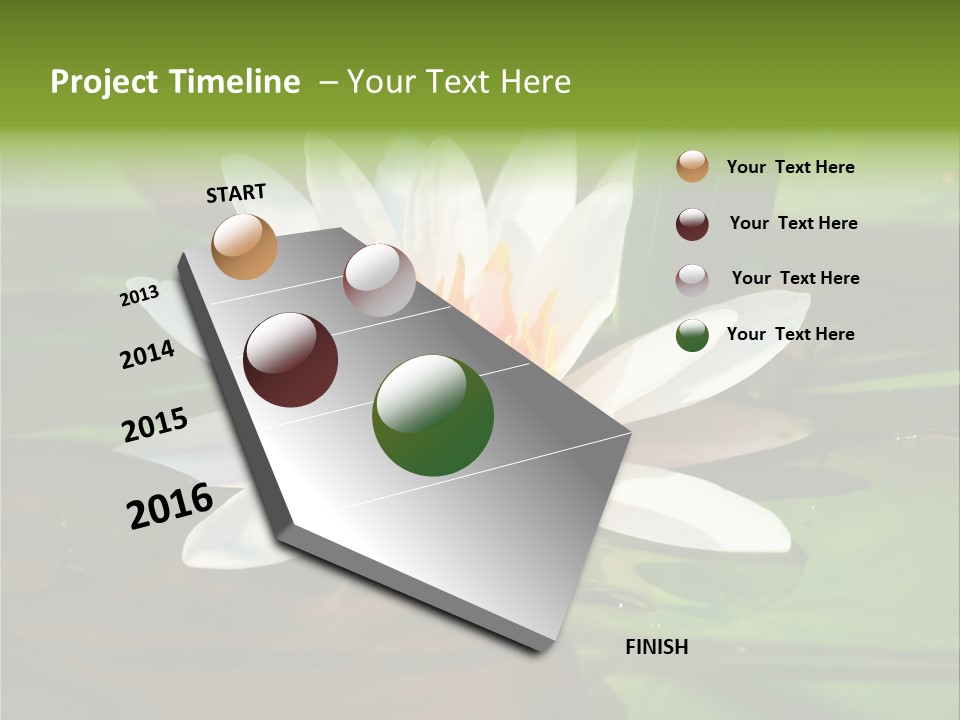 White Water Lily PowerPoint Template