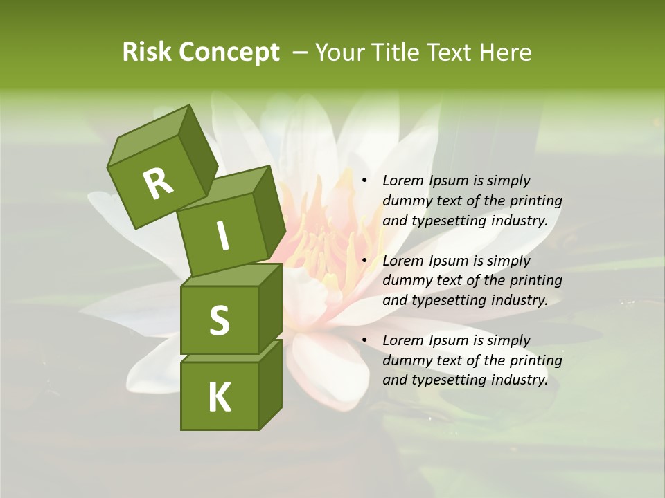 White Water Lily PowerPoint Template