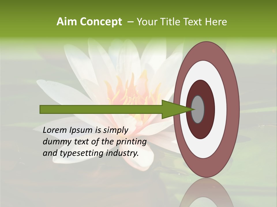 White Water Lily PowerPoint Template