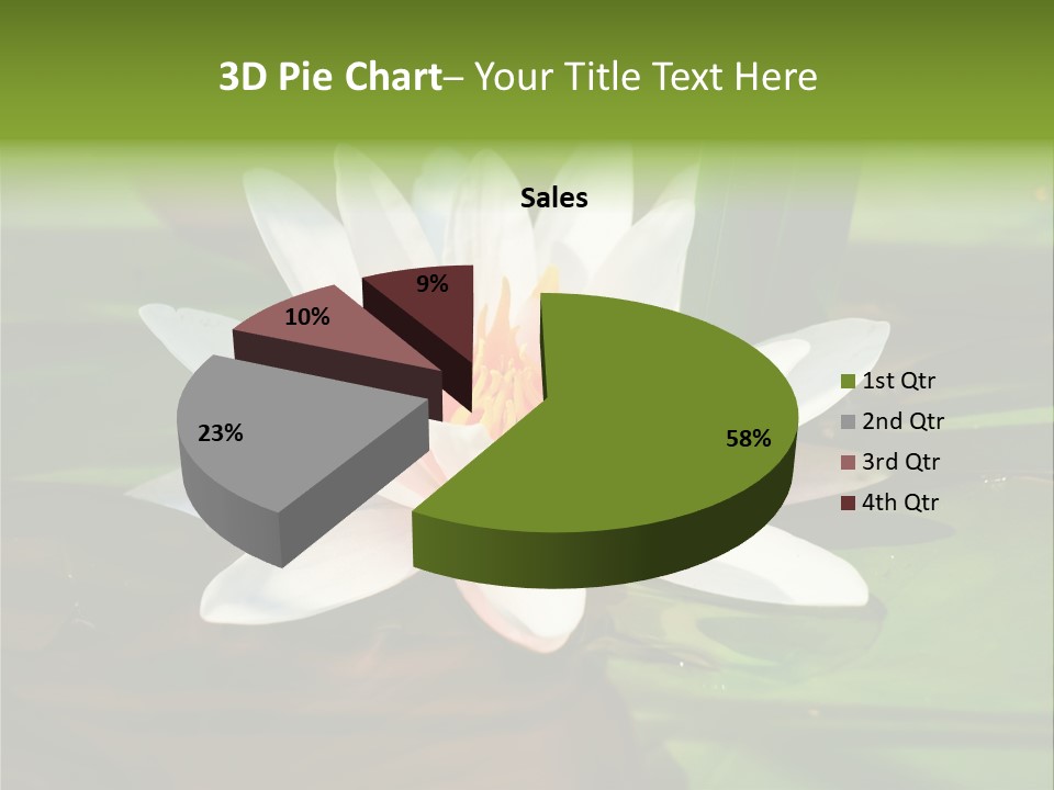 White Water Lily PowerPoint Template