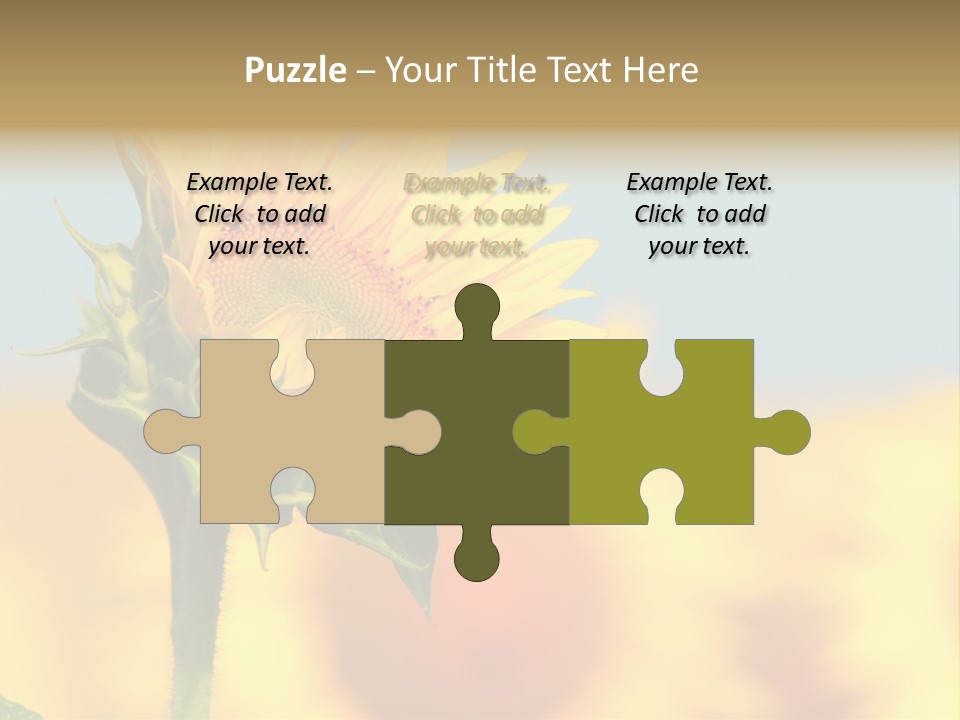 Sunflower PowerPoint Template