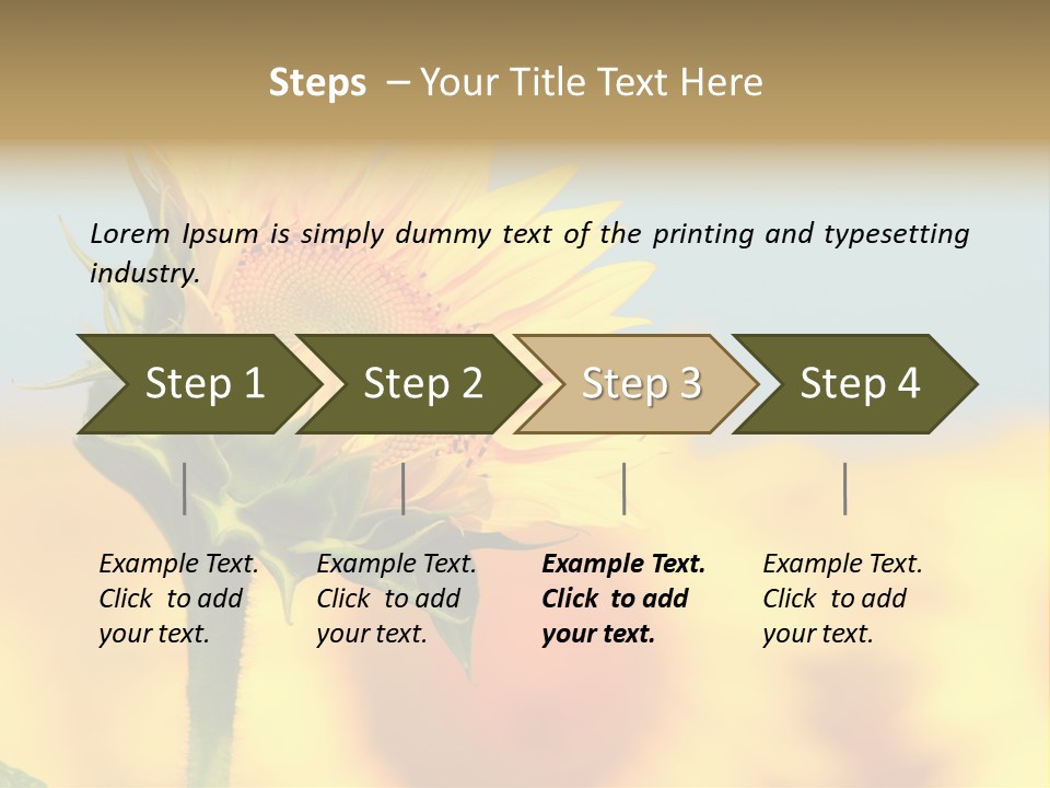 Sunflower PowerPoint Template