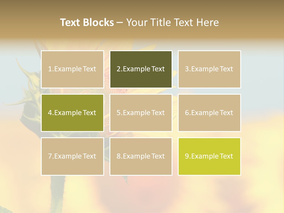 Sunflower PowerPoint Template
