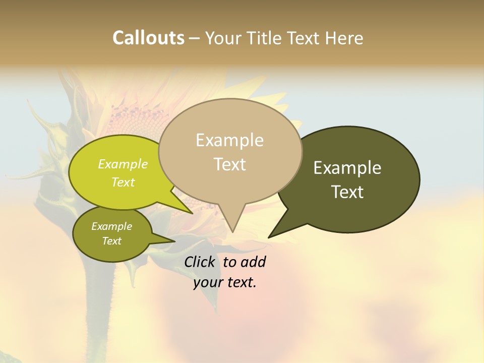 Sunflower PowerPoint Template