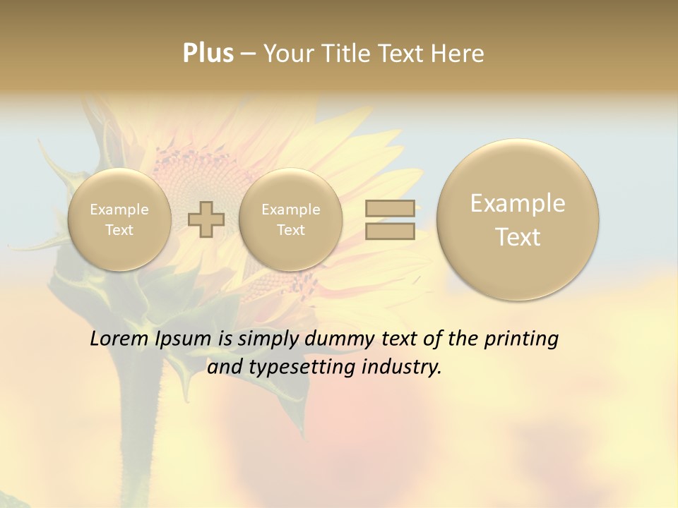 Sunflower PowerPoint Template