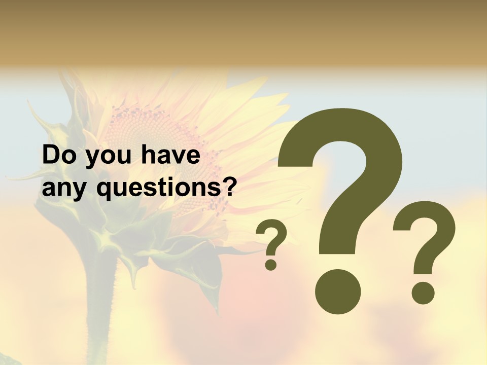 Sunflower PowerPoint Template