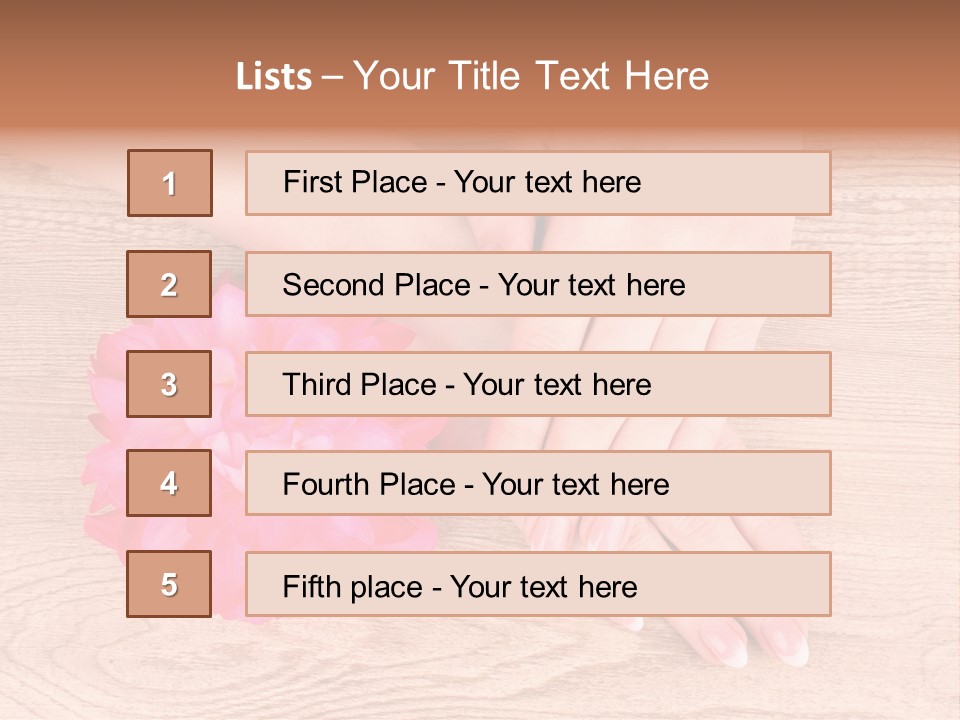 Uñas Esculturales PowerPoint Template