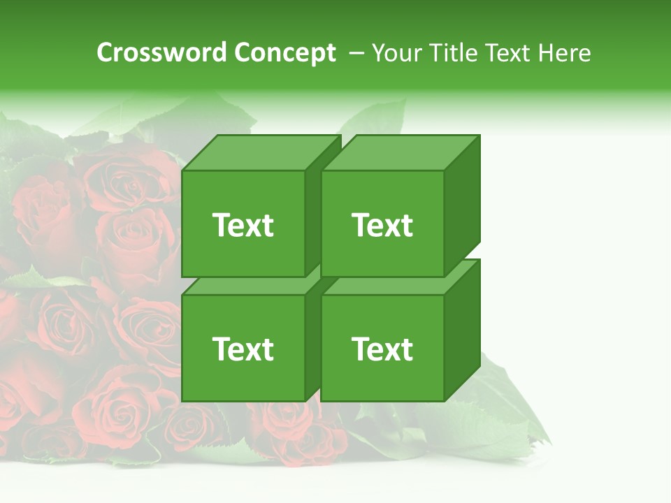 Rose Bouquet PowerPoint Template