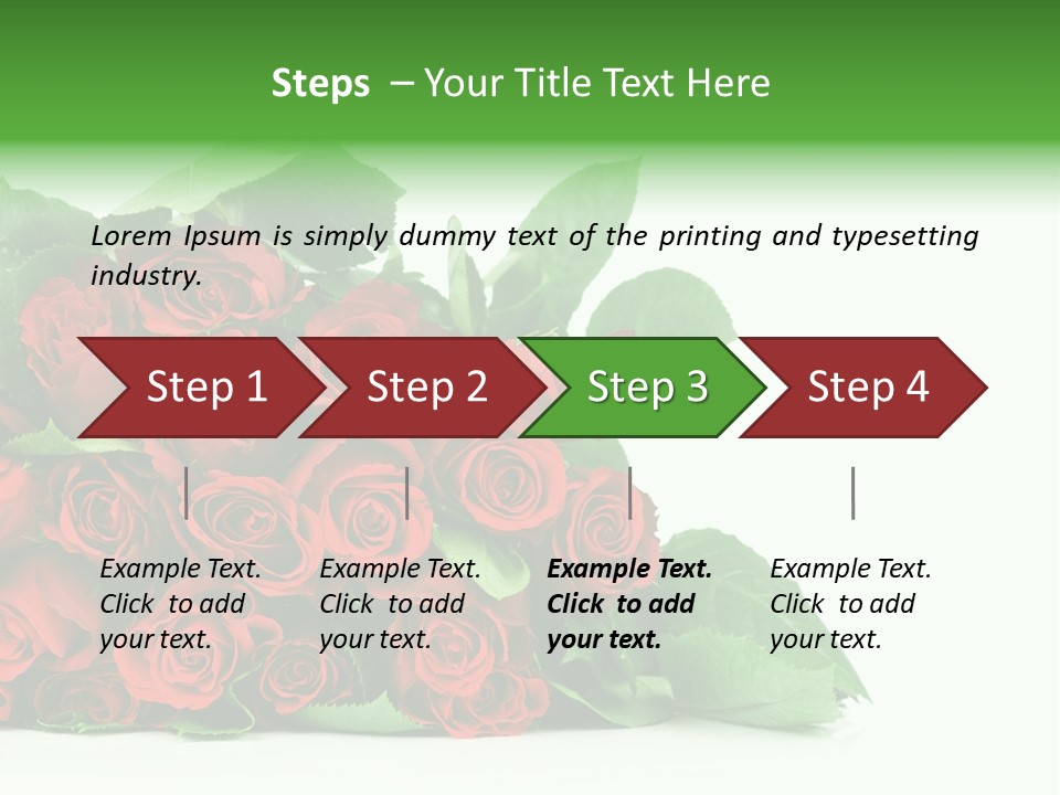 Rose Bouquet PowerPoint Template