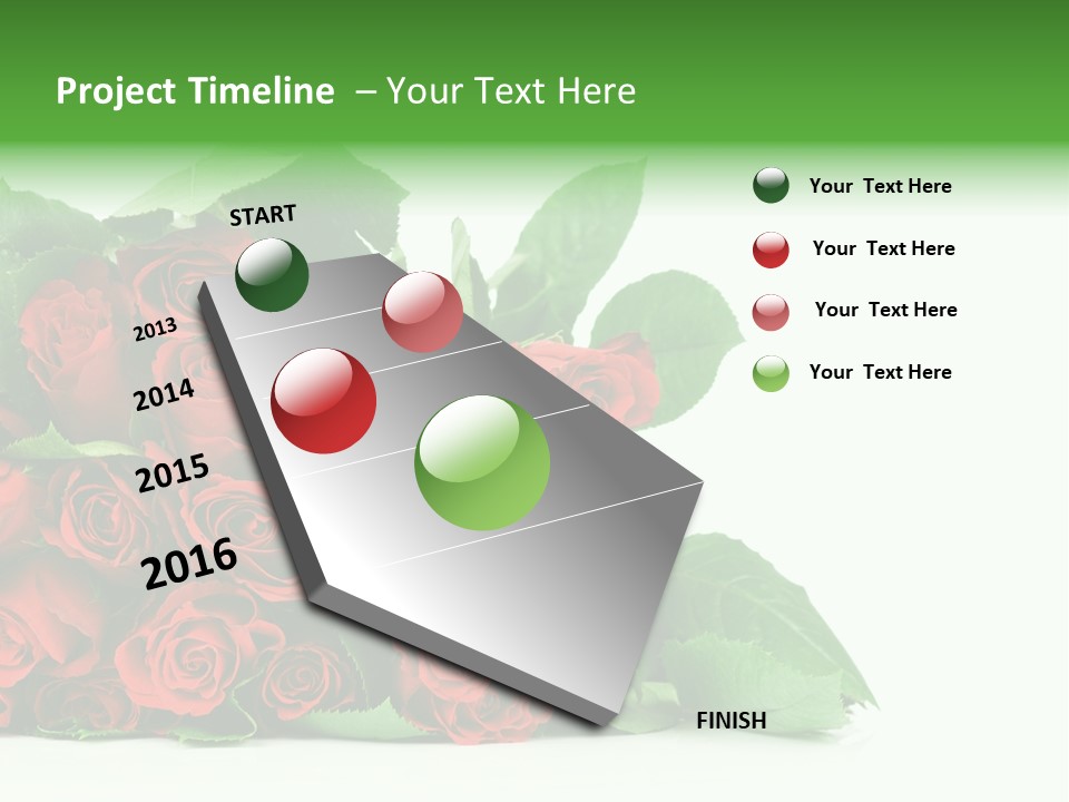 Rose Bouquet PowerPoint Template