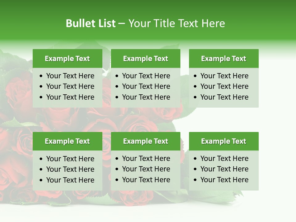 Rose Bouquet PowerPoint Template