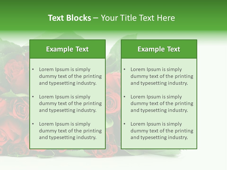 Rose Bouquet PowerPoint Template