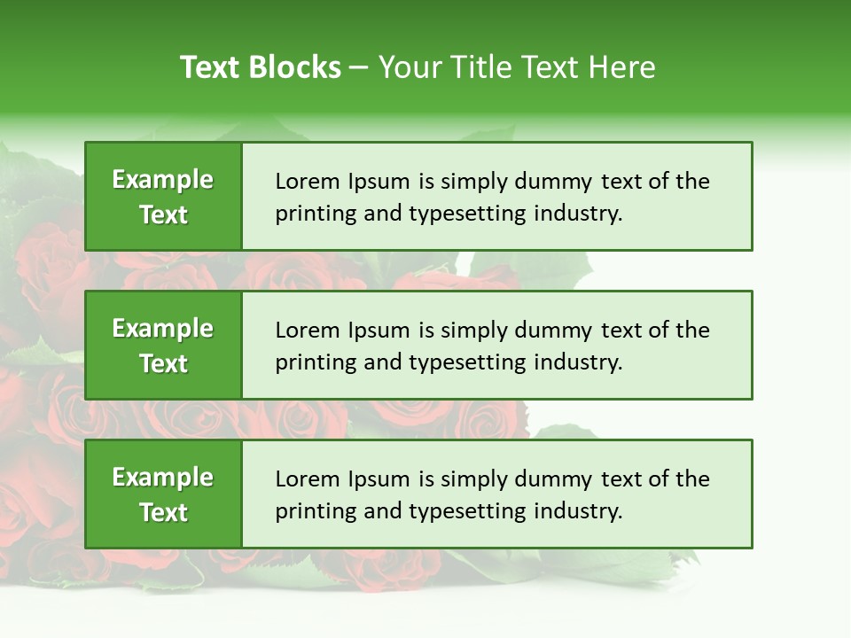 Rose Bouquet PowerPoint Template