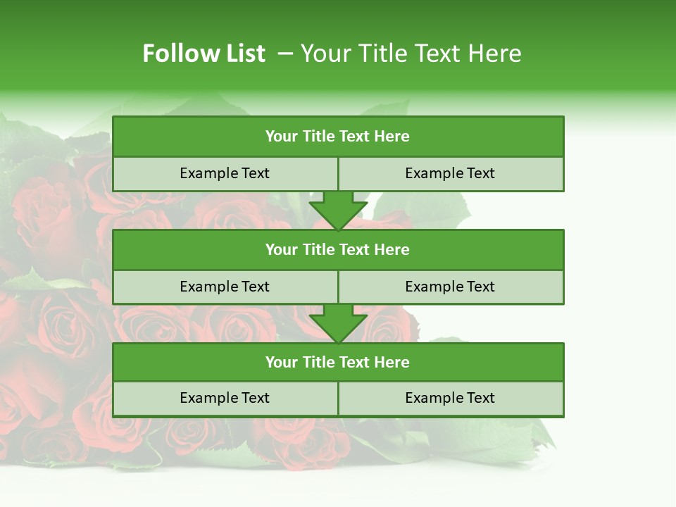 Rose Bouquet PowerPoint Template