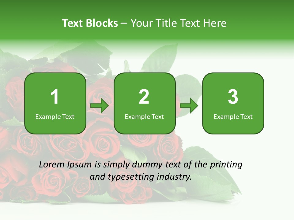 Rose Bouquet PowerPoint Template