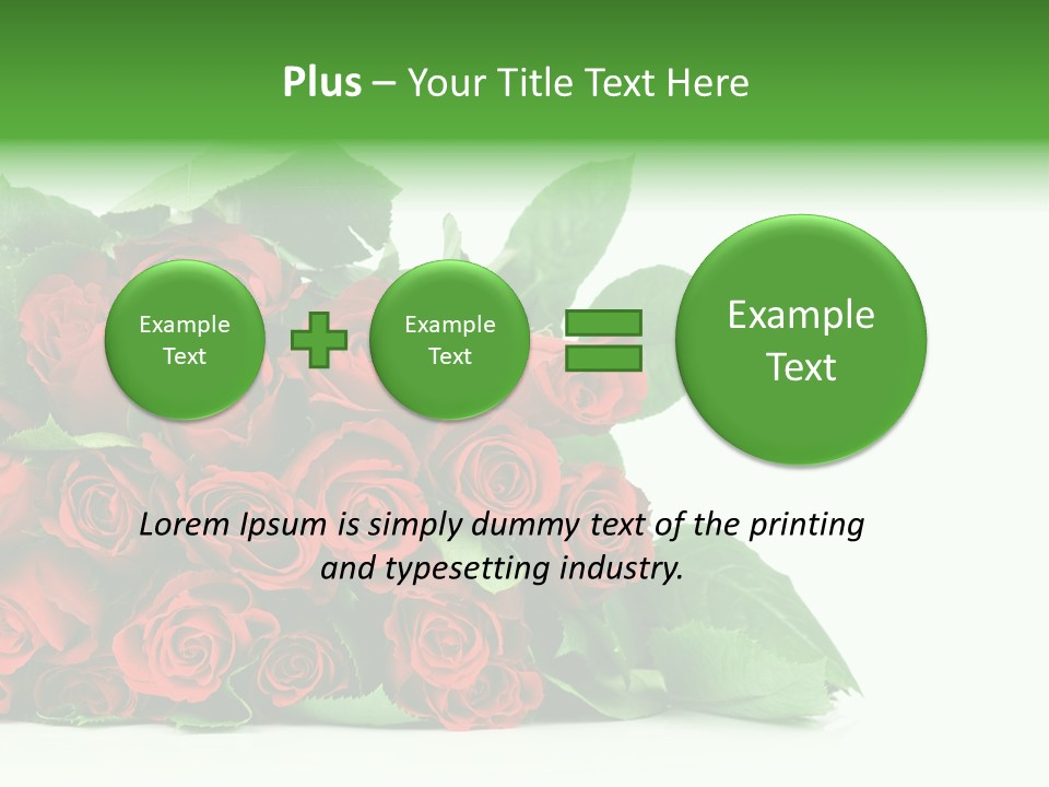 Rose Bouquet PowerPoint Template