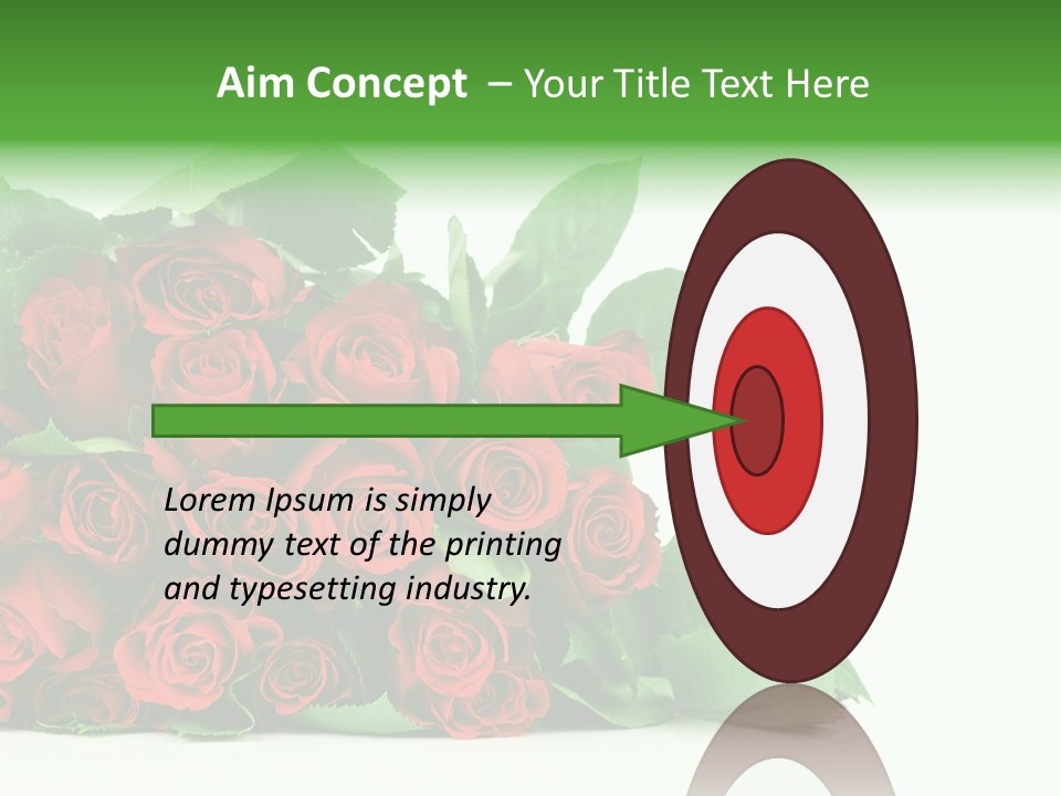 Rose Bouquet PowerPoint Template
