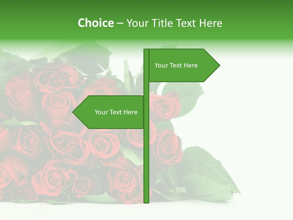 Rose Bouquet PowerPoint Template