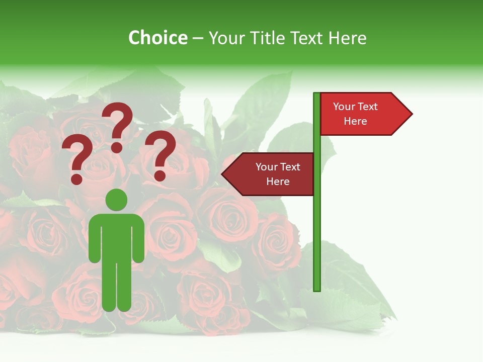 Rose Bouquet PowerPoint Template