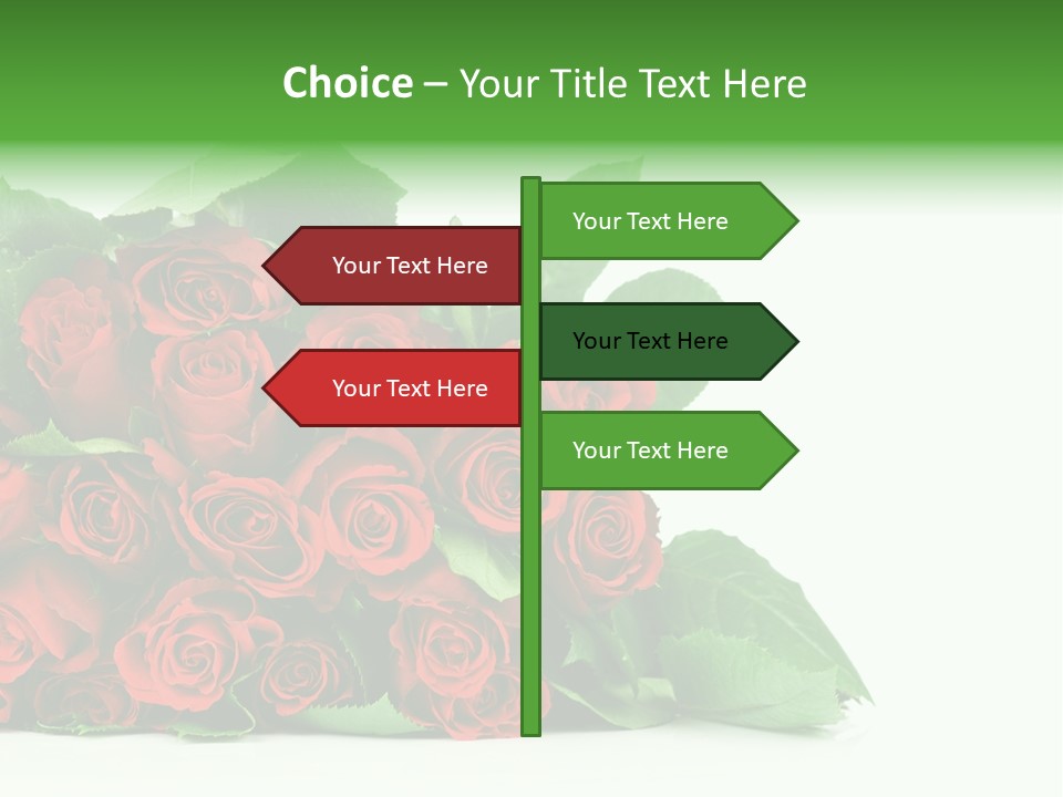 Rose Bouquet PowerPoint Template