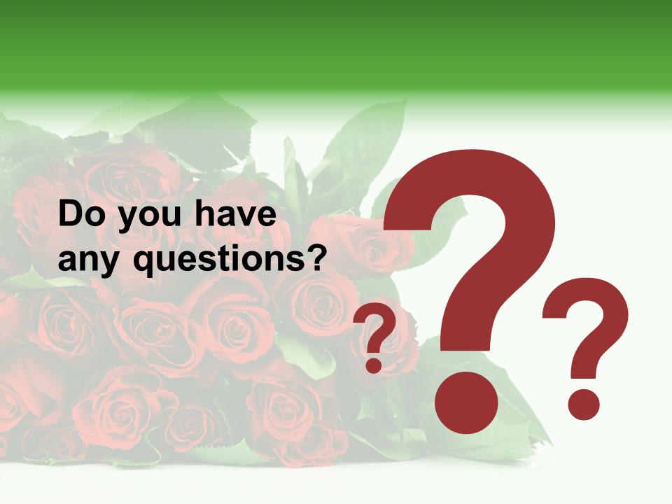 Rose Bouquet PowerPoint Template