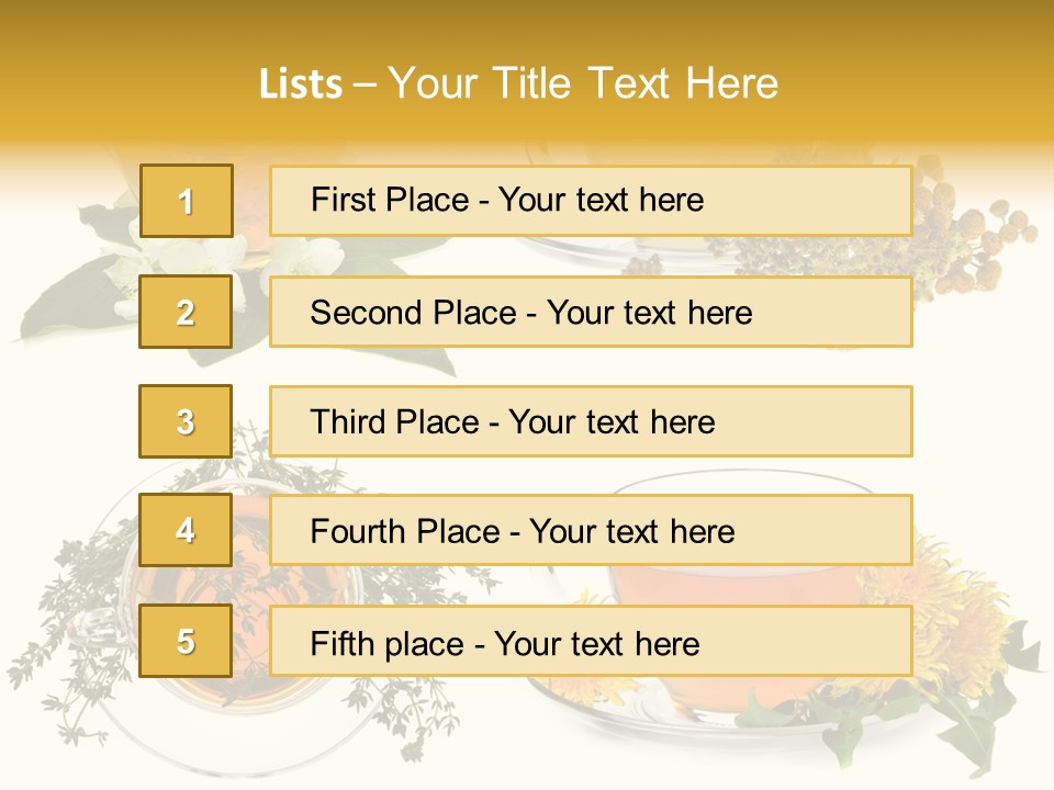 Tea Drinks PowerPoint Template