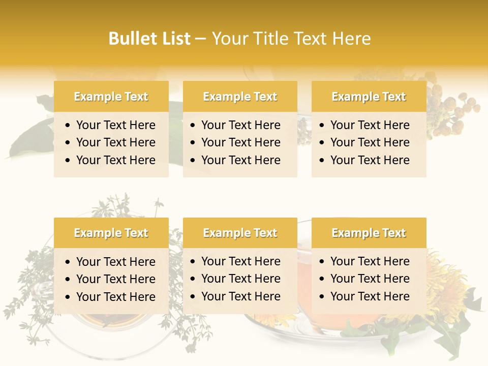 Tea Drinks PowerPoint Template