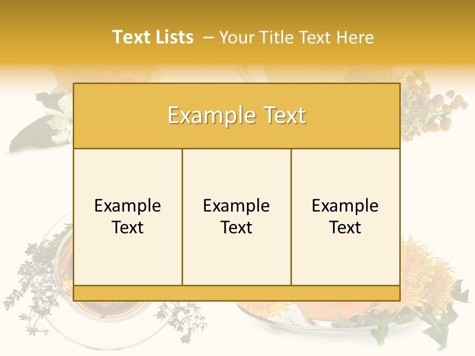 Tea Drinks PowerPoint Template