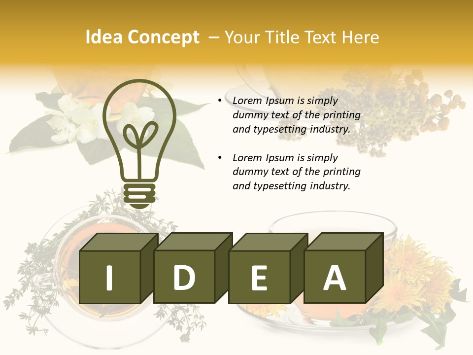 Tea Drinks PowerPoint Template