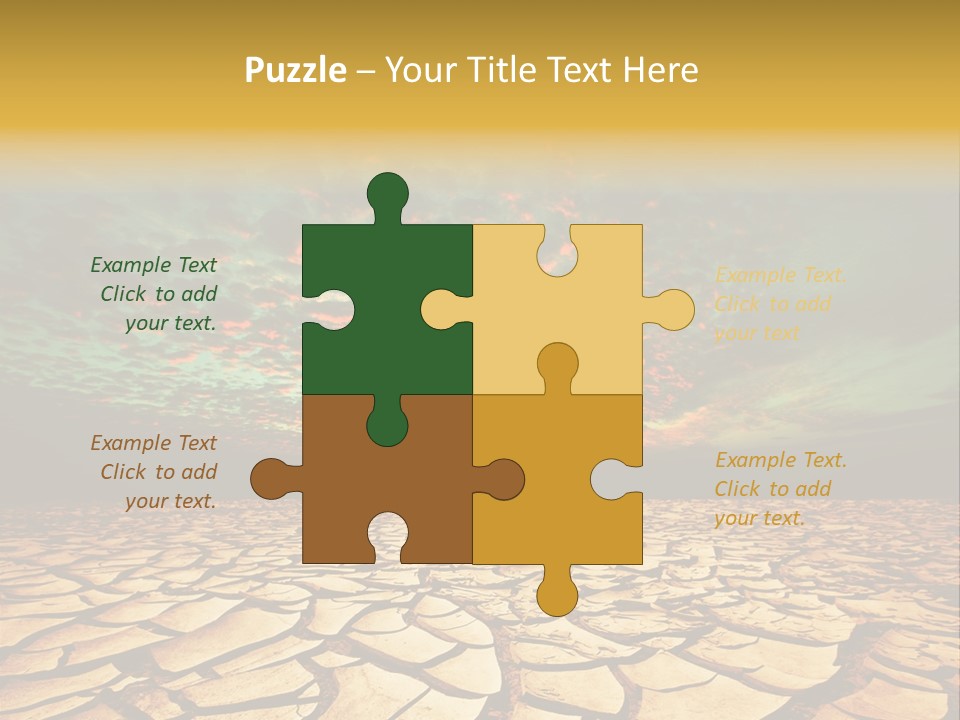 Drought Land PowerPoint Template
