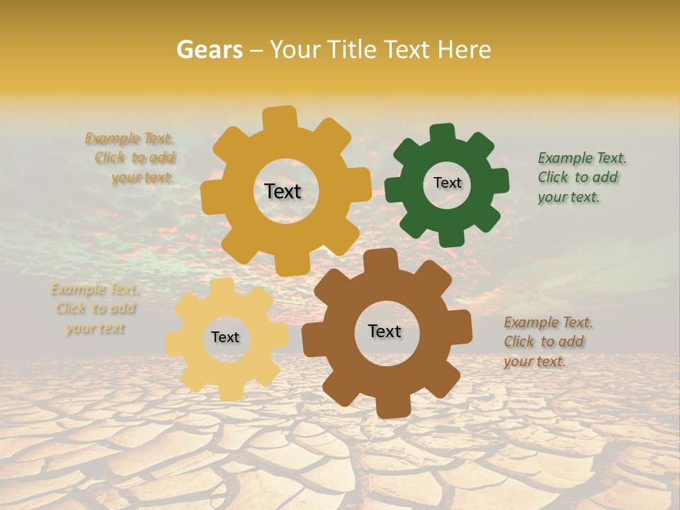 Drought Land PowerPoint Template