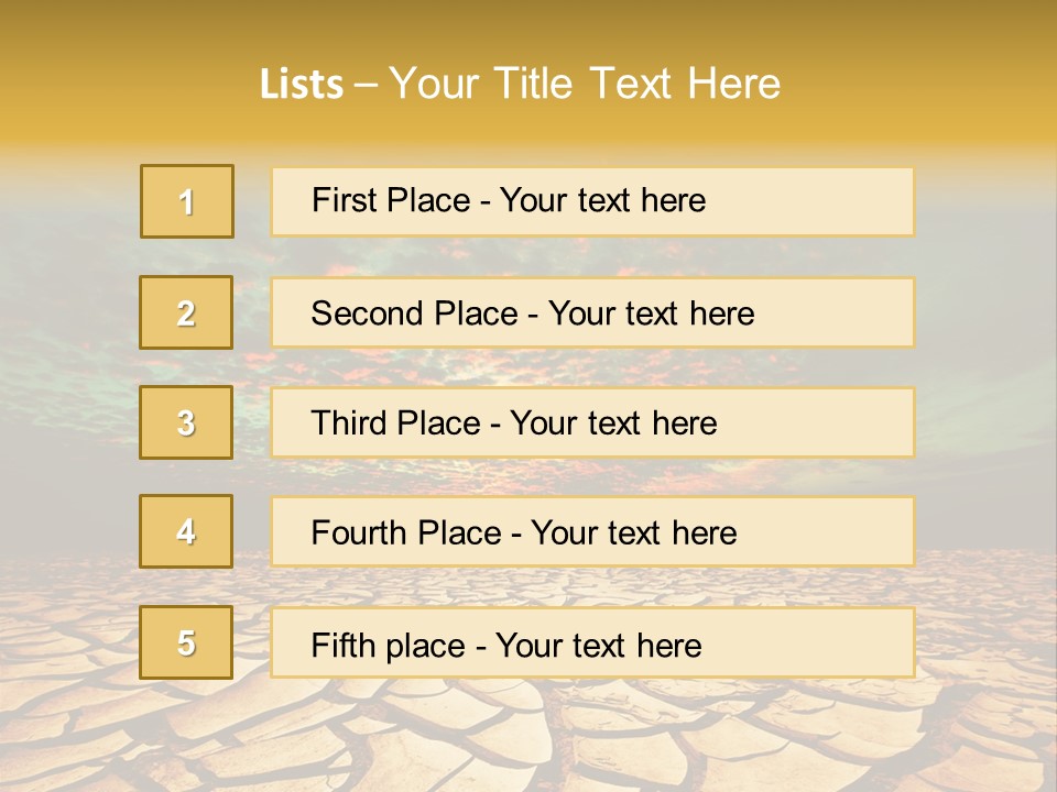 Drought Land PowerPoint Template