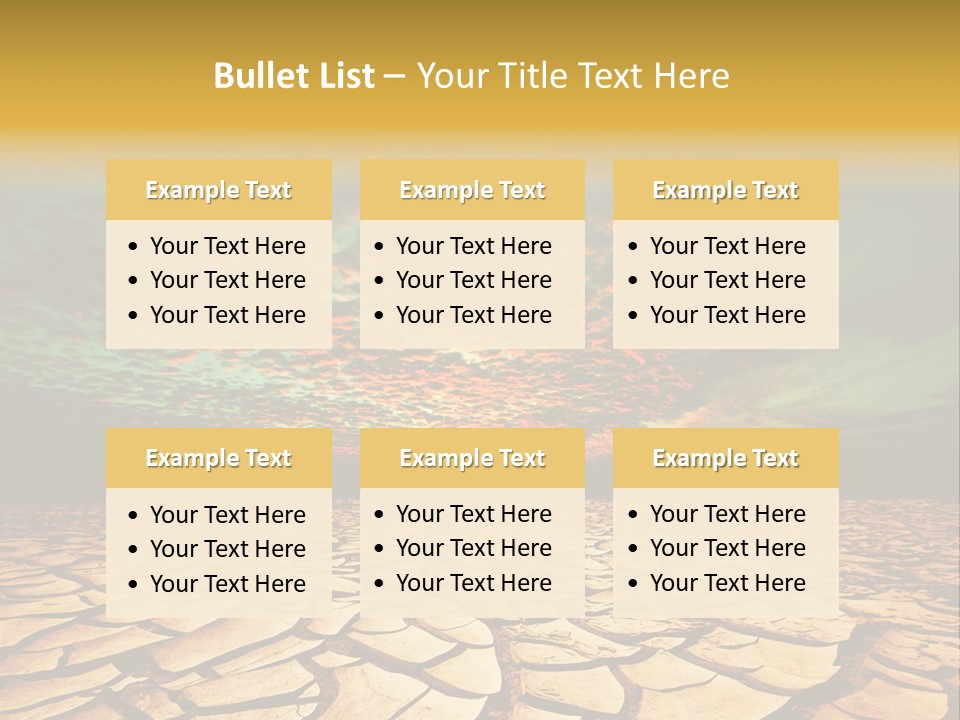 Drought Land PowerPoint Template