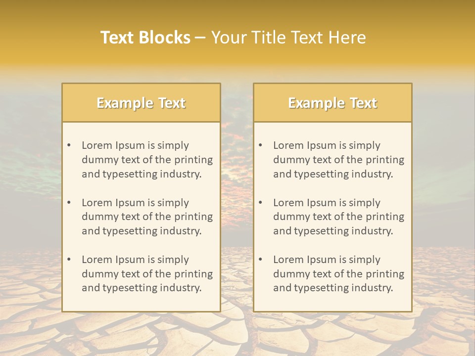 Drought Land PowerPoint Template