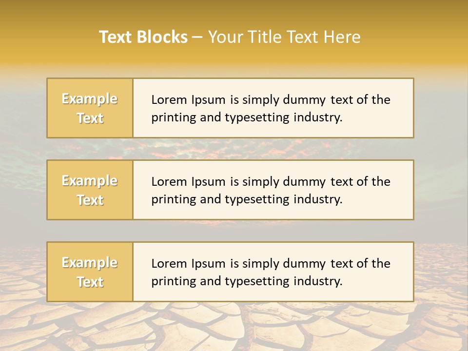 Drought Land PowerPoint Template