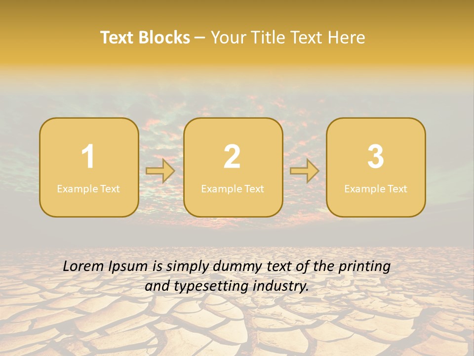 Drought Land PowerPoint Template