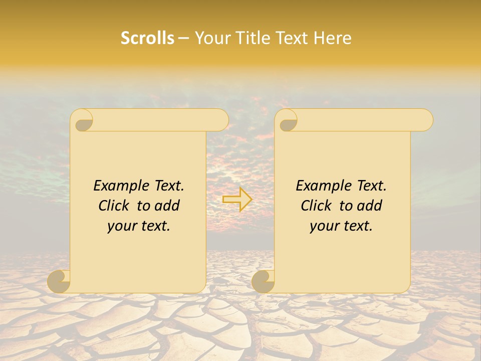 Drought Land PowerPoint Template