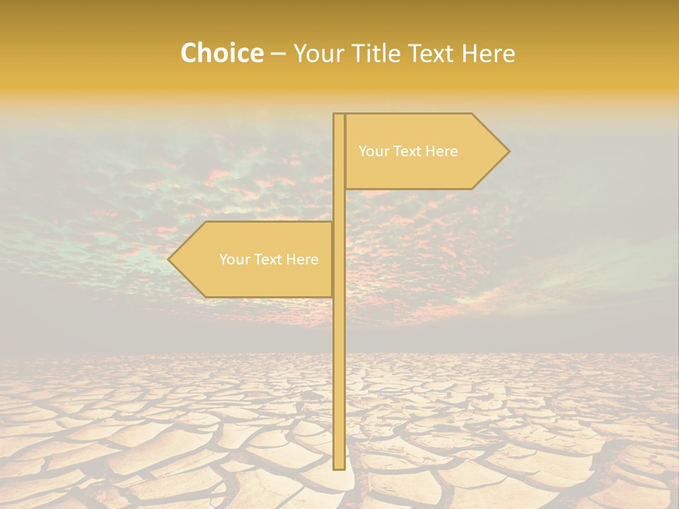 Drought Land PowerPoint Template