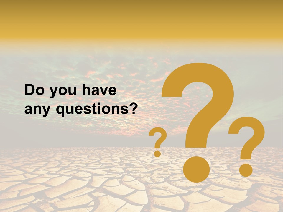 Drought Land PowerPoint Template