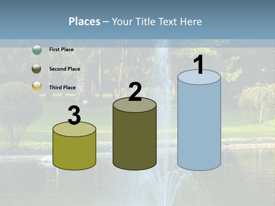 Central Landscaped Garden PowerPoint Template