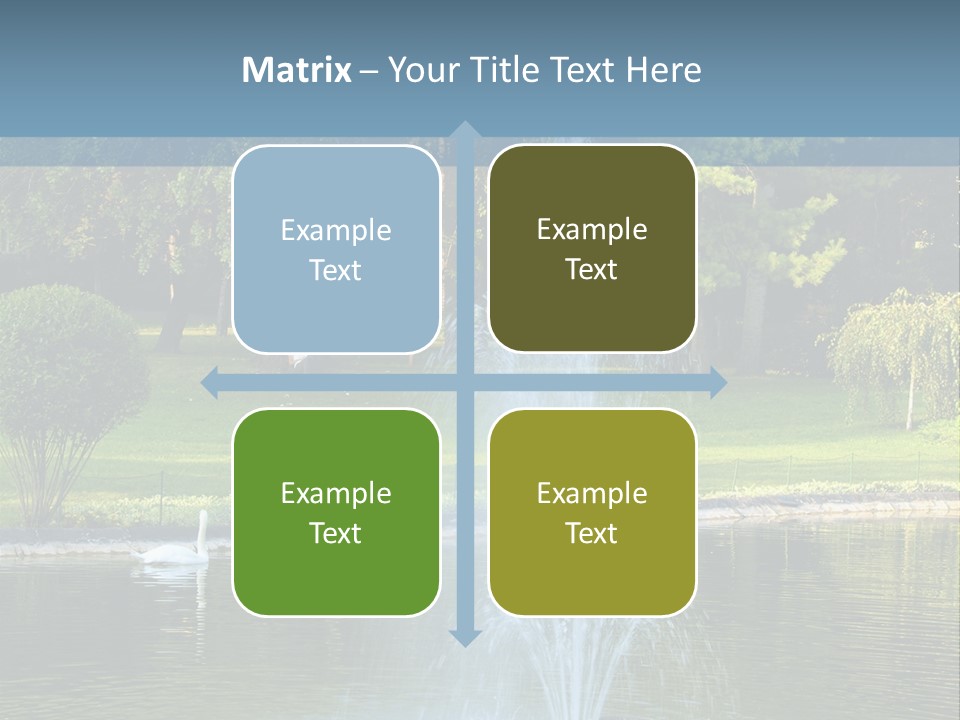 Central Landscaped Garden PowerPoint Template