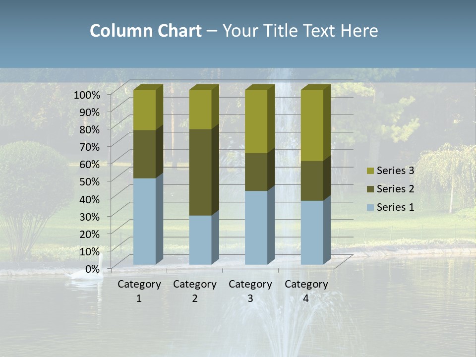 Central Landscaped Garden PowerPoint Template