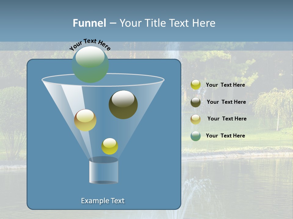 Central Landscaped Garden PowerPoint Template