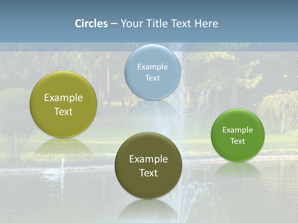 Central Landscaped Garden PowerPoint Template