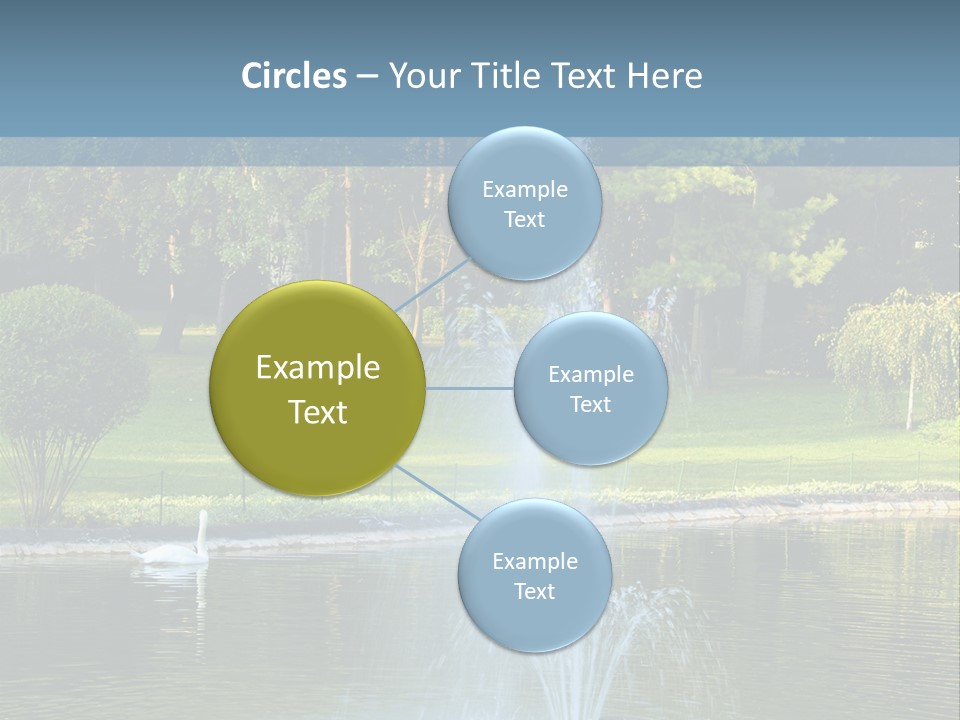 Central Landscaped Garden PowerPoint Template