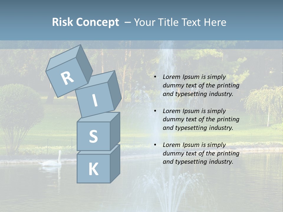 Central Landscaped Garden PowerPoint Template