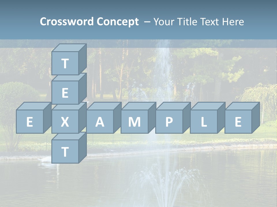 Central Landscaped Garden PowerPoint Template