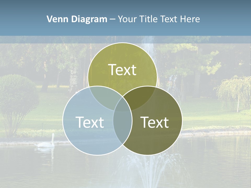 Central Landscaped Garden PowerPoint Template