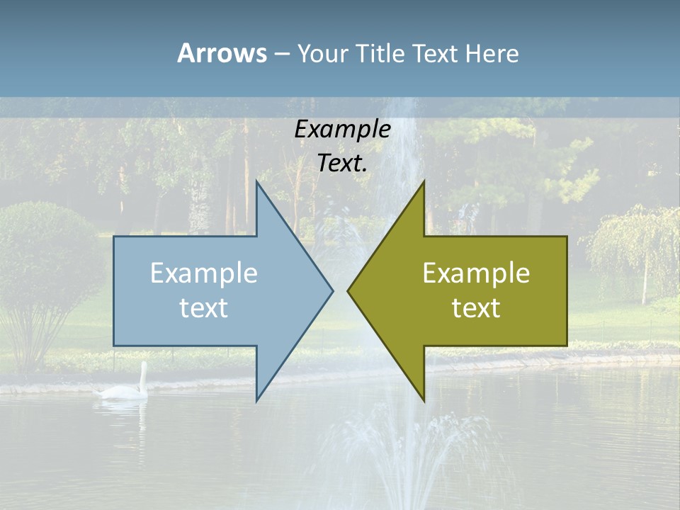 Central Landscaped Garden PowerPoint Template