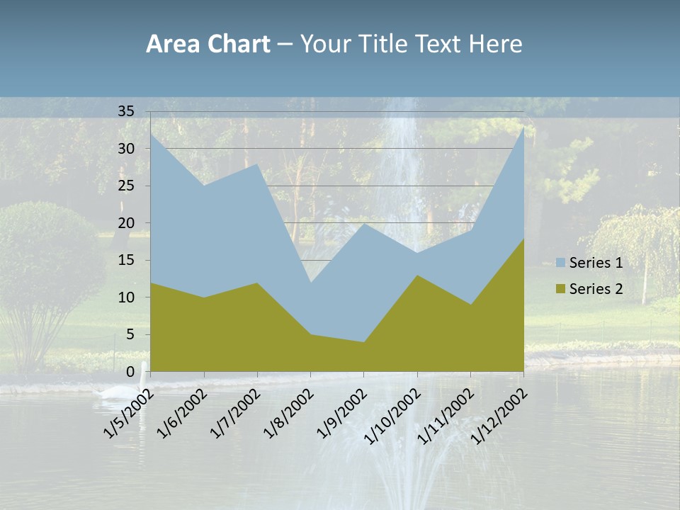 Central Landscaped Garden PowerPoint Template